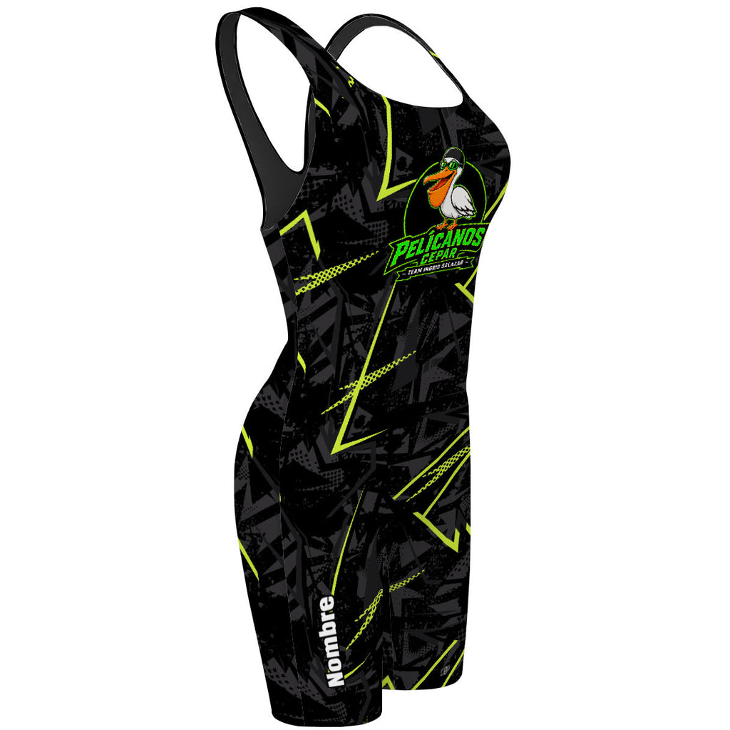 Acuatica Pelicanos - Traje de Baño Jammer Classic Strap a la rodilla