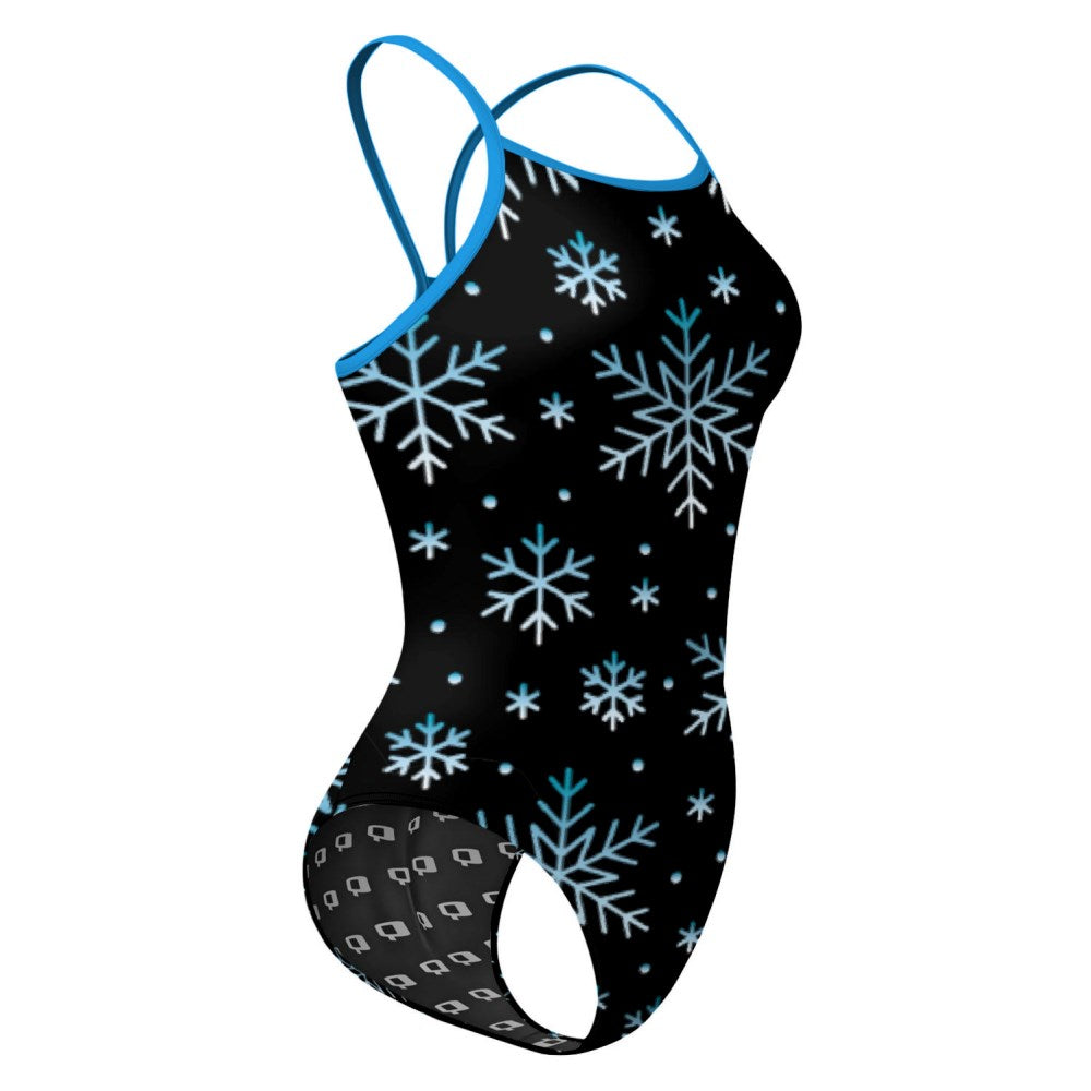 Snow Flakes Skinny Strap Swimsuit