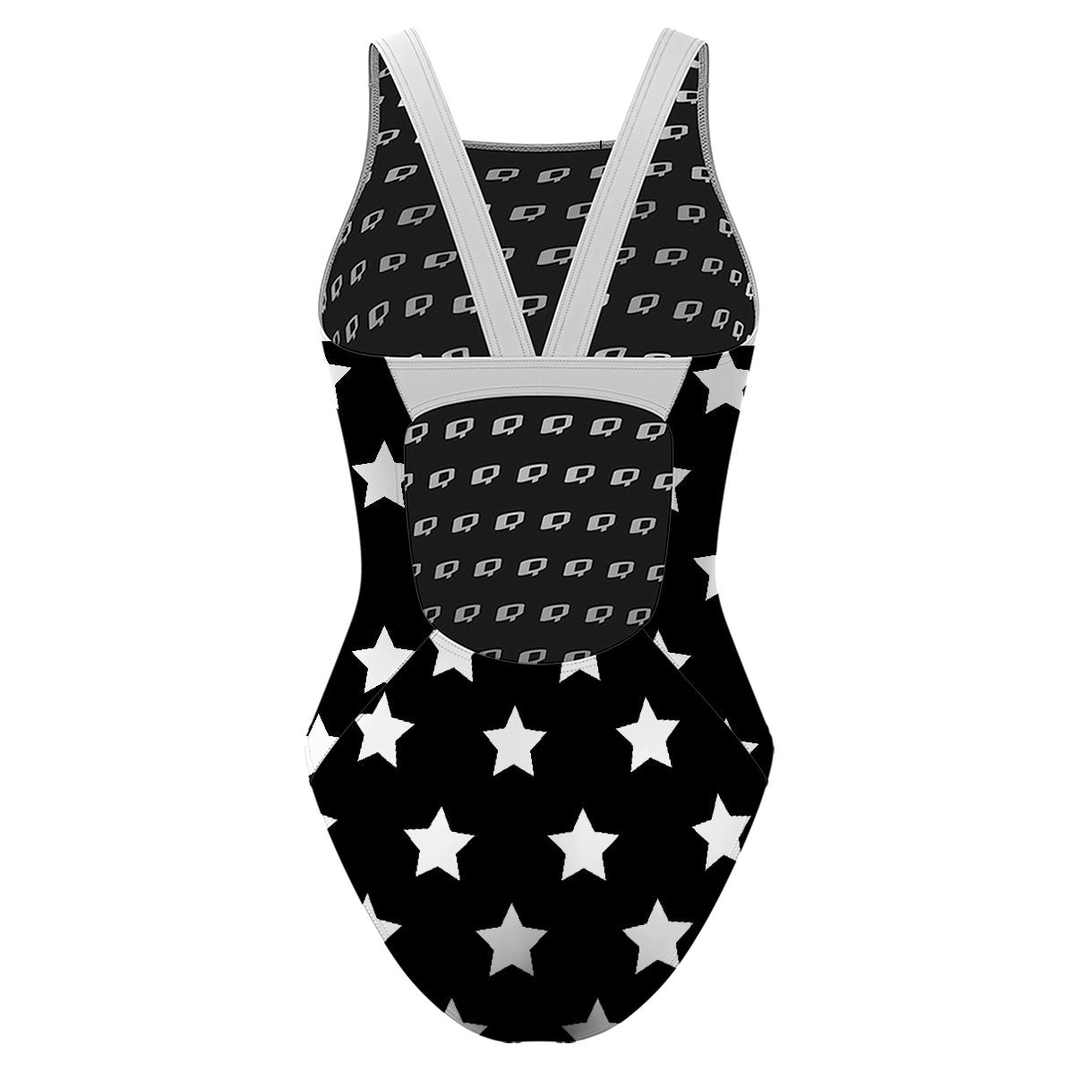Wonder Black and White - Classic Strap Swimsuit