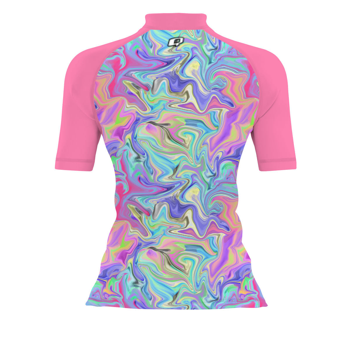 Cotton candy melt - Women's Surf UPF50+ Short Sleeve Rash Guard