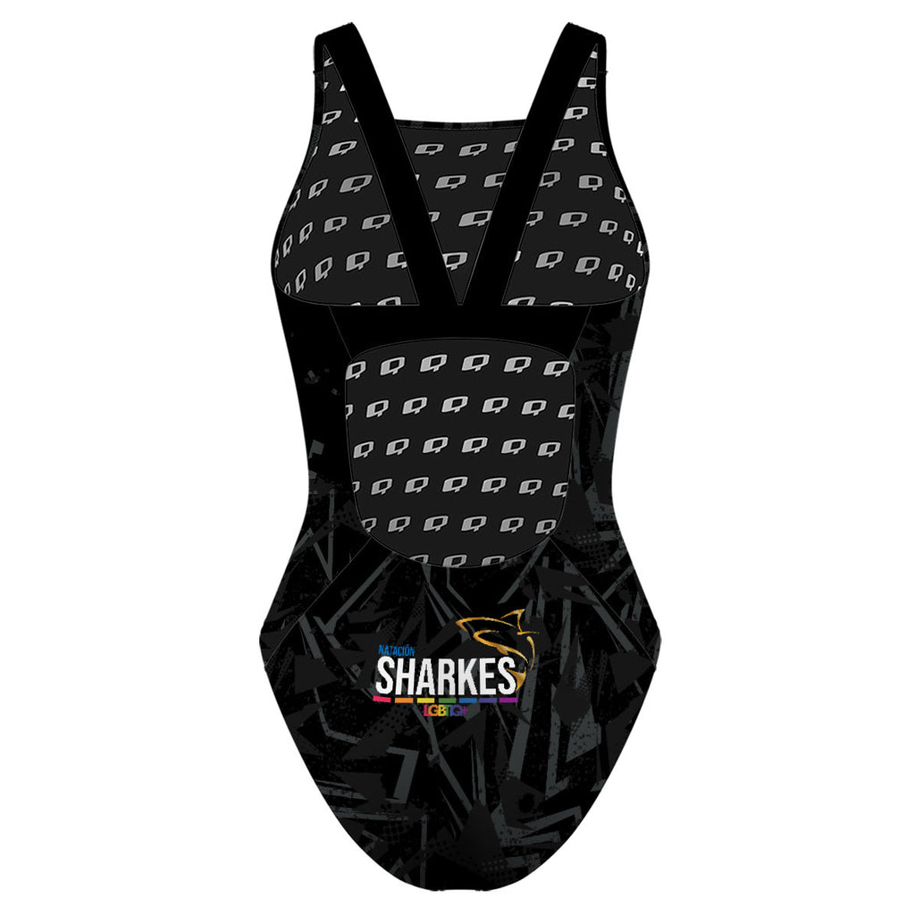 Sharkes Natacion + Patrocinador - Classic Strap Swimsuit