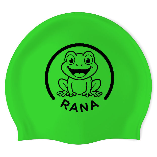Sports World - Rana  (DGG/02) - Gorra Redonda de Silicón para Natación