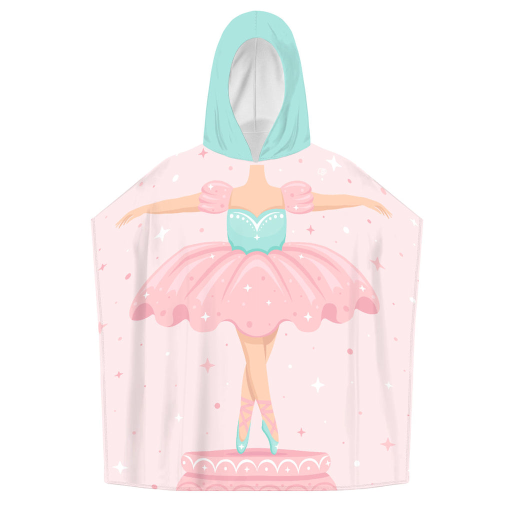 Bailarina - Personalized Kids Poncho Beach and Pool Towel