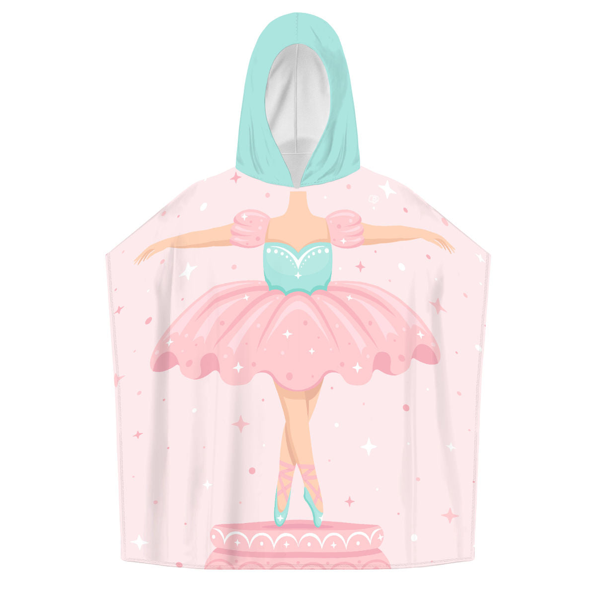 Bailarina - Personalized Kids Poncho Beach and Pool Towel