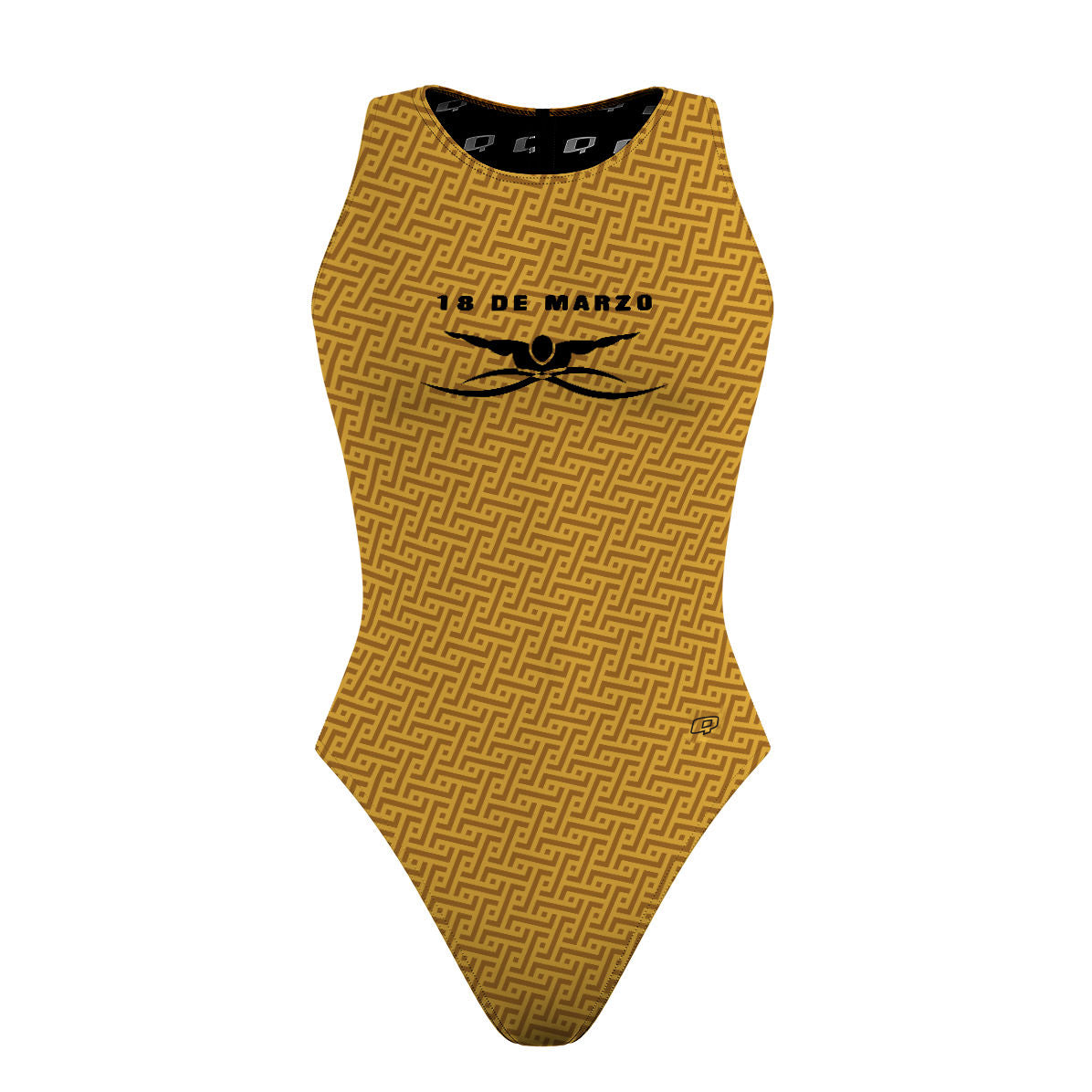 18 de Marzo - Dorado - Women's Waterpolo Swimsuit Classic Cut