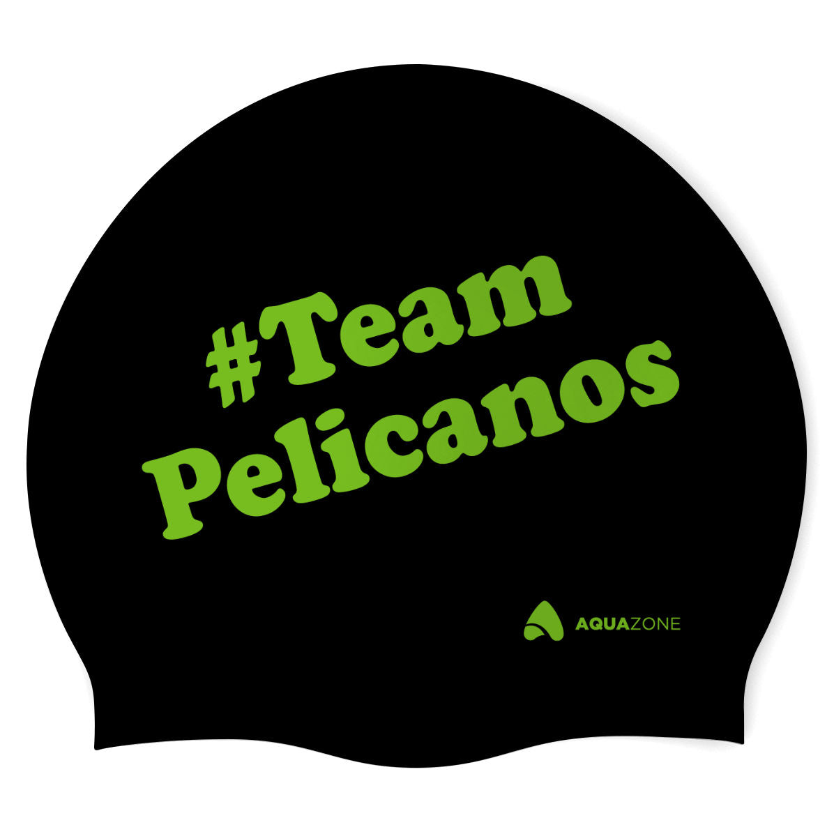 Pelicanos (BLK/02) - Classic Silicone Swimming Cap