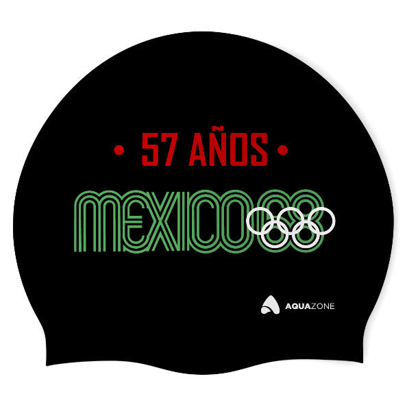 México 68 (BLK/03) - Classic Silicone Swimming Cap