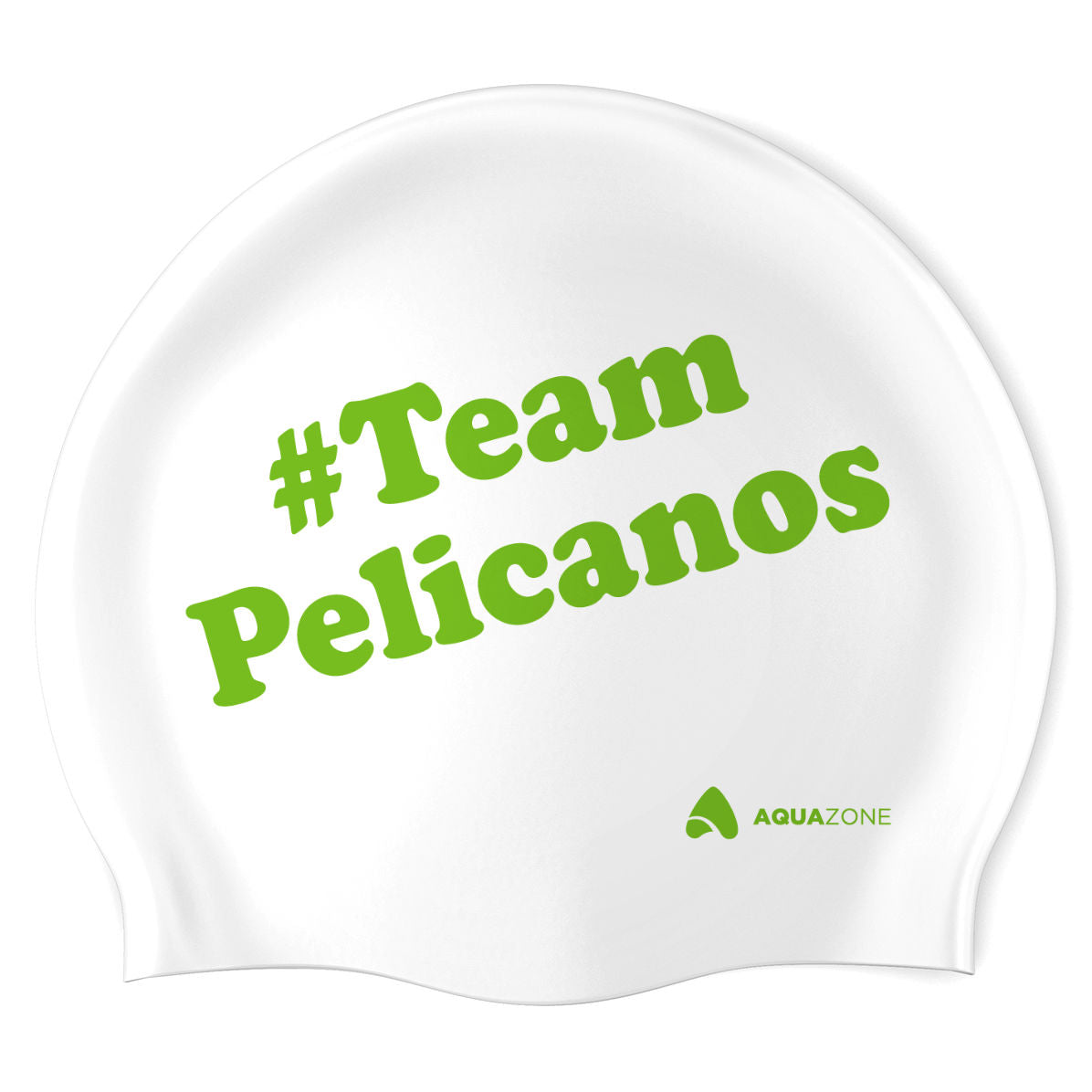 Pelicanos (WHT/02) - Classic Silicone Swimming Cap