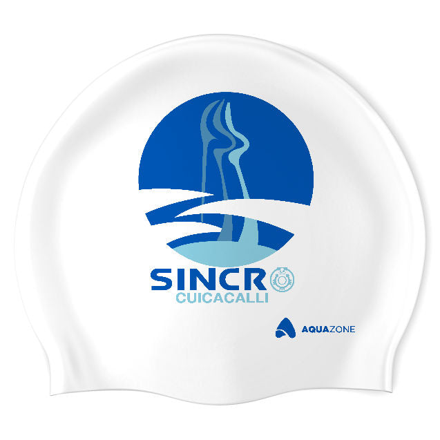 Cuicacalli (WHT/03/P) - Gorra Redonda de Silicón para Natación