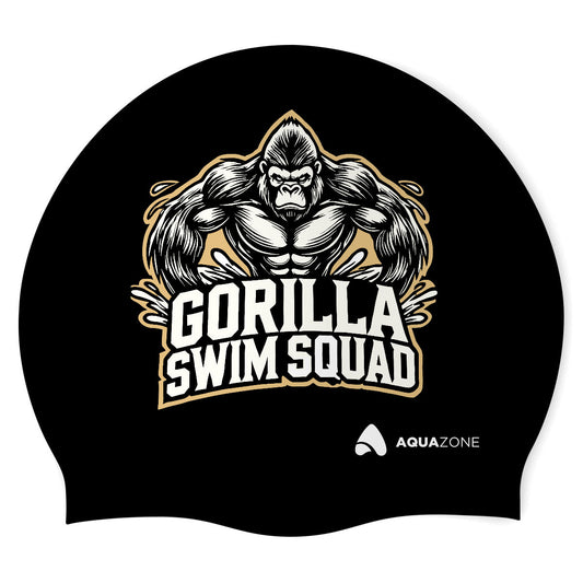 Gorilla Swin Squad - Classic Silicone Swimming Cap