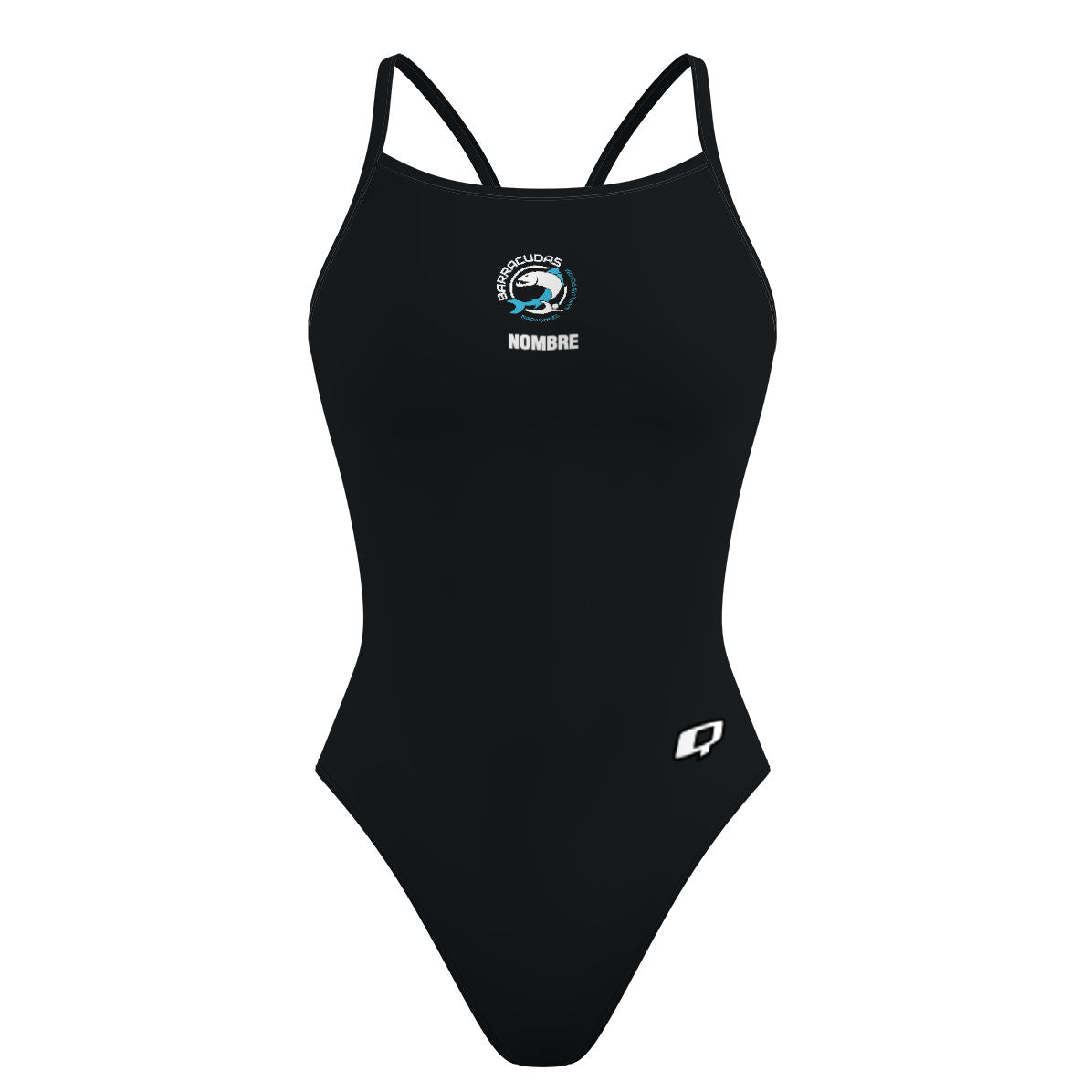 Barracudas SLP - Solid Skinny Strap Swimsuit - PERSONALIZED