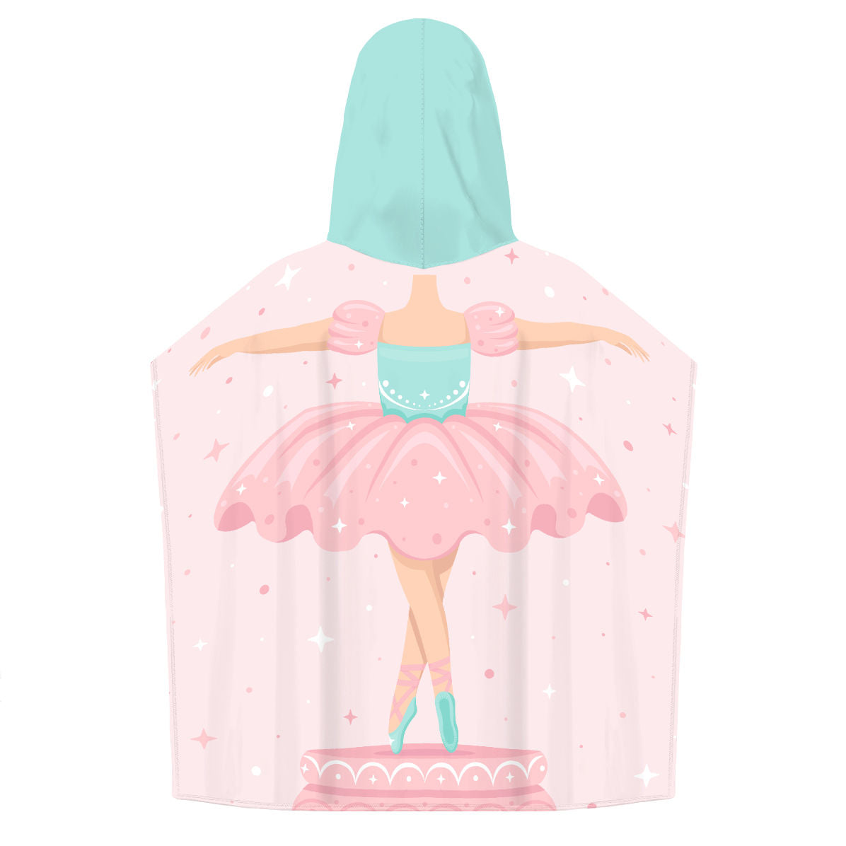 Bailarina - Personalized Kids Poncho Beach and Pool Towel
