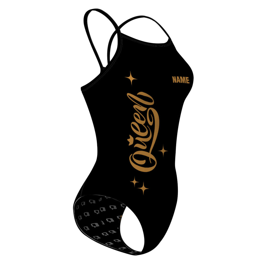 Queens - Skinny Strap Swimsuit