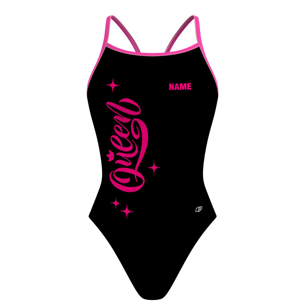 Queens - Skinny Strap Swimsuit