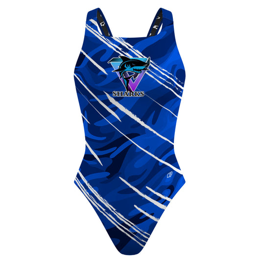 Sharks - Classic Strap Swimsuit