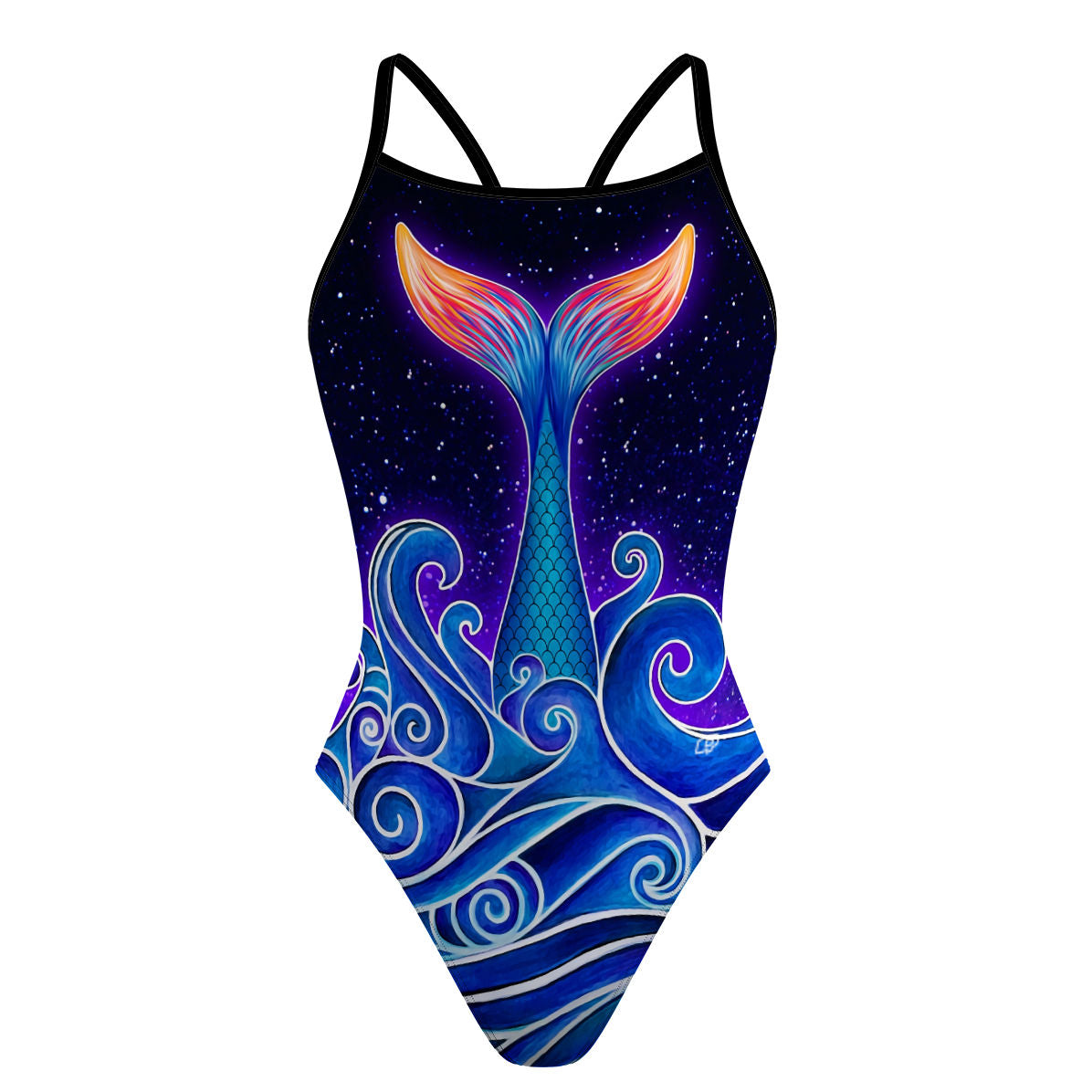 Enchanted Seas - Skinny Strap Swimsuit