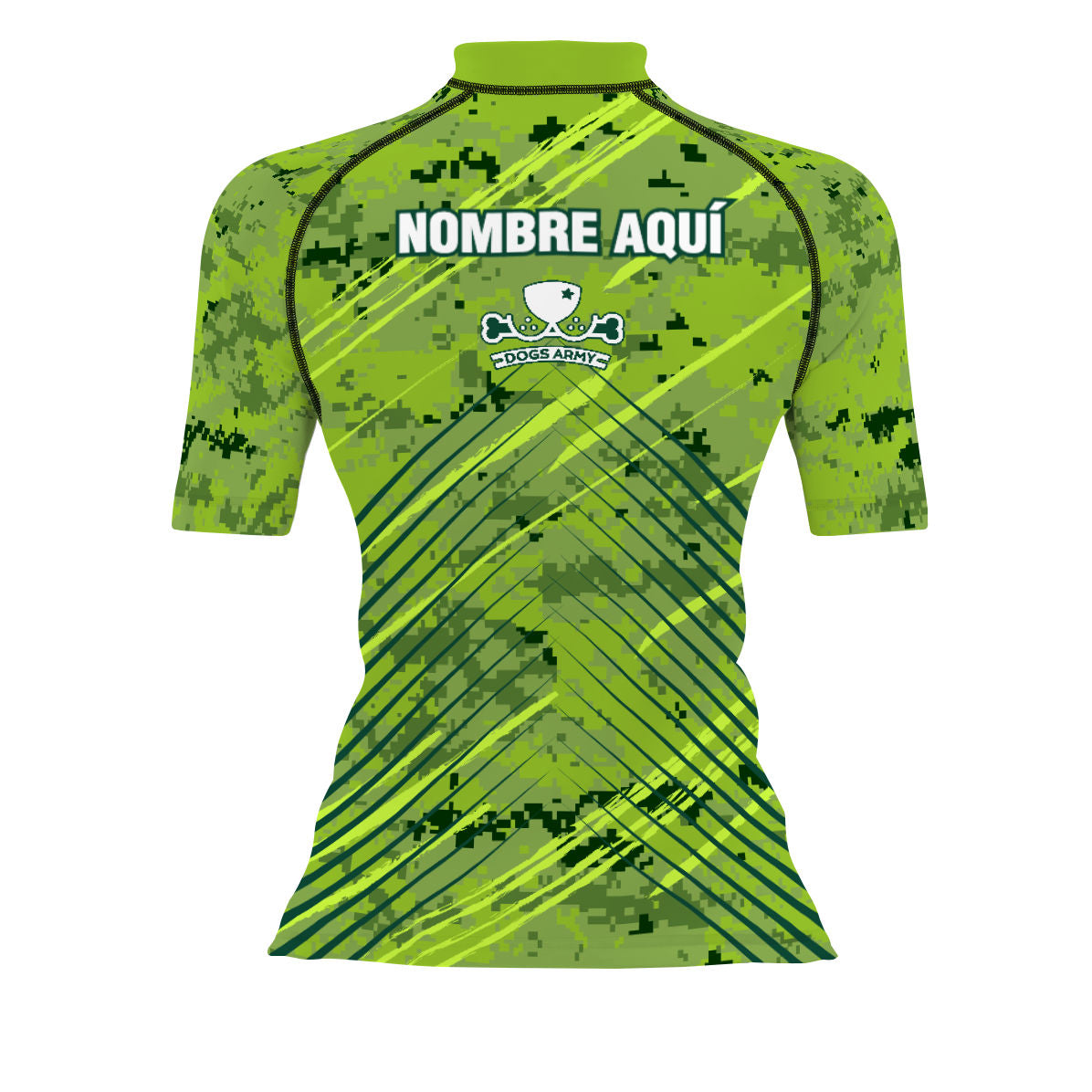 Dogs Army V2 - Women's Surf UPF50+ Short Sleeve Rash Guard