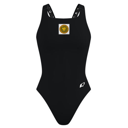 leones negros amarillo - Solid Classic Strap Swimsuit - PERSONALIZED