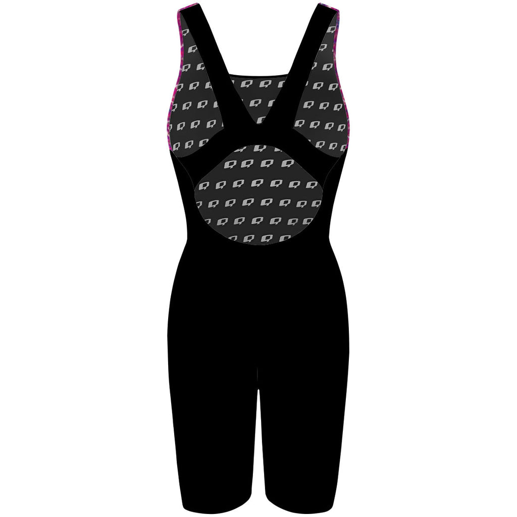Mermaid Scales - Costados semi-sublimado - Classic Strap Long Knee Women Jammer