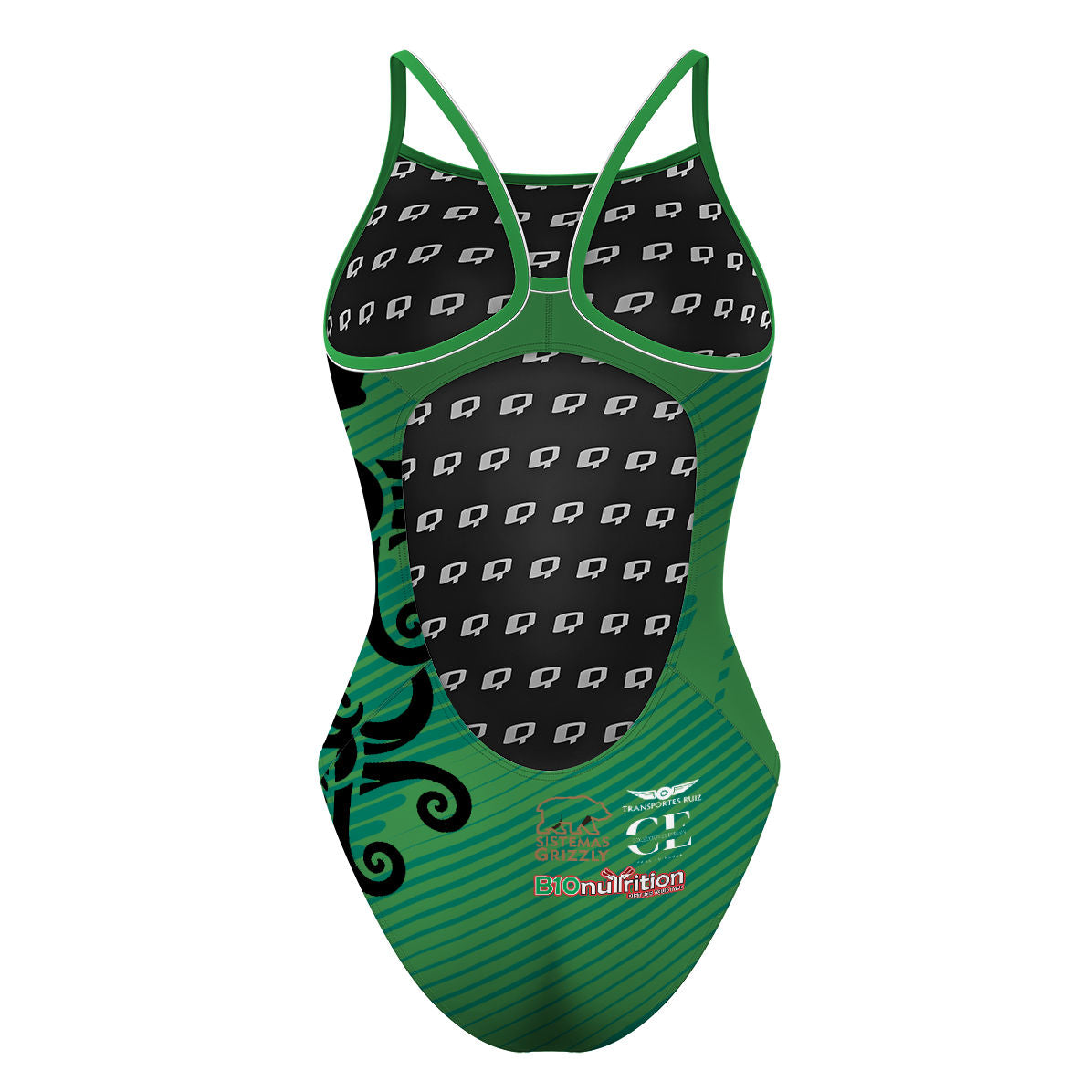 Krakens - Kelly Green - Skinny Strap Swimsuit