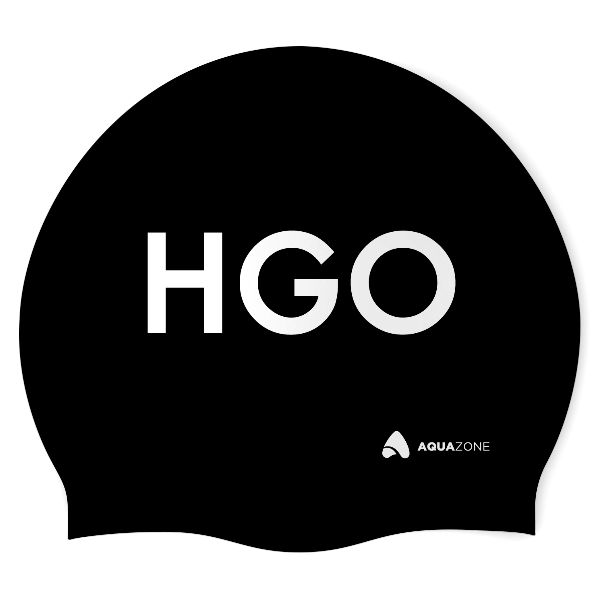 HGO - MEDPRO (BLK/01) - Classic Silicone Swimming Cap