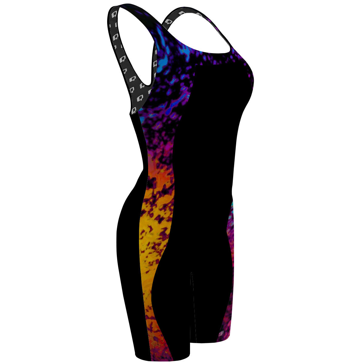 Retro Splash - Costados semi-sublimado - Classic Strap Long Knee Women Jammer