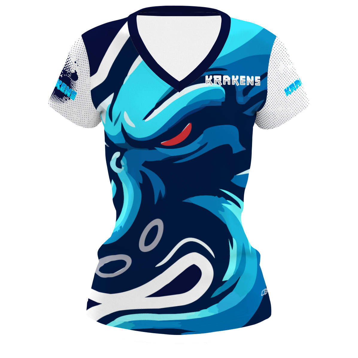 Krakens Dama Blanca Porra - Women's Performance Shirt