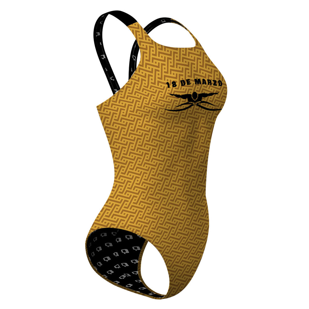 18 de Marzo - Dorado - Classic Strap Swimsuit