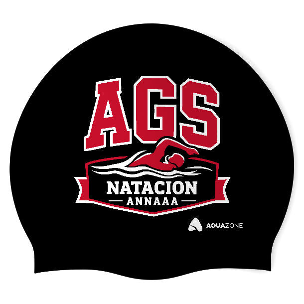 AGS - ANNAAA (BLK/02) - Wrinkle-Free Silicone Swimming Cap