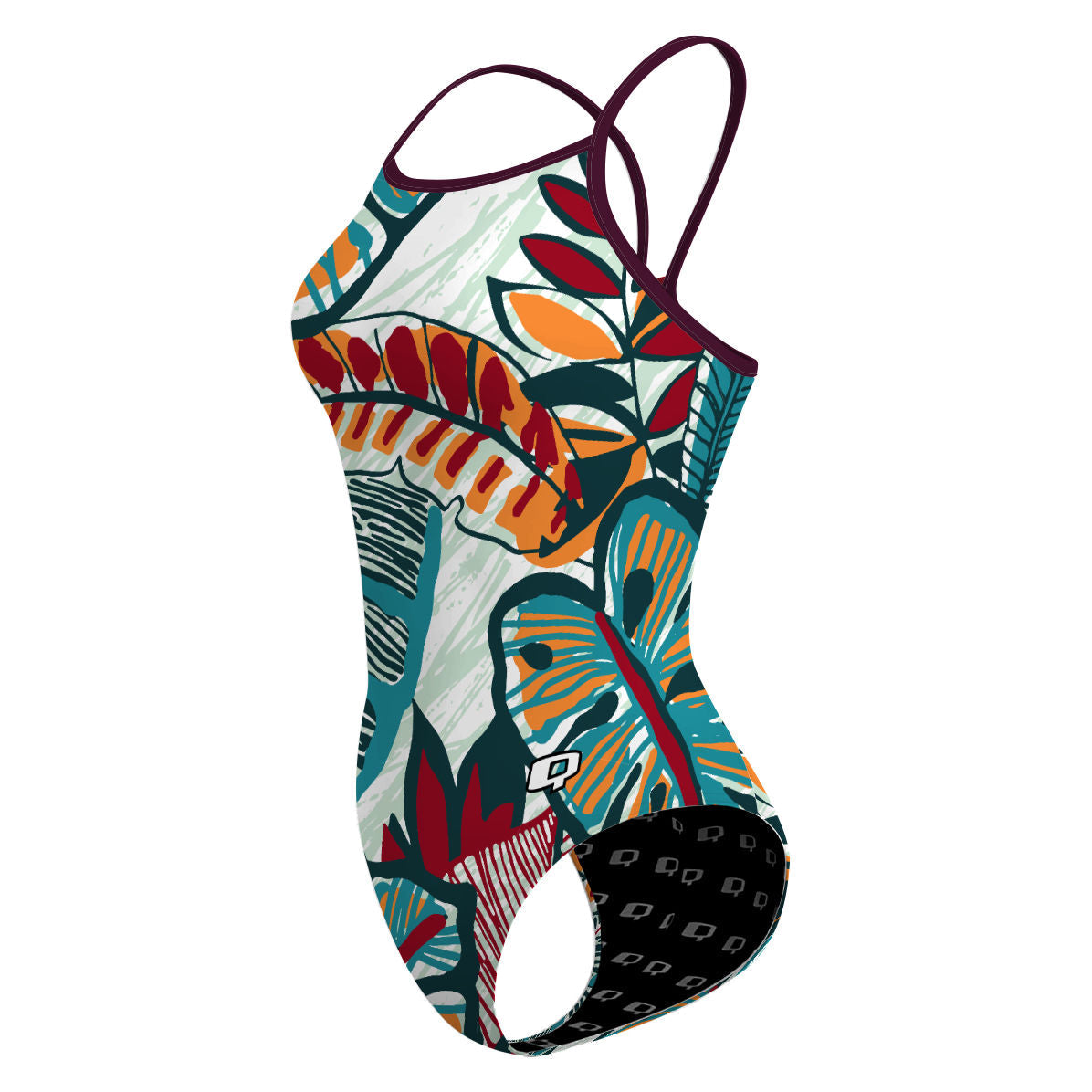 Flower Forest - Skinny Strap Swimsuit