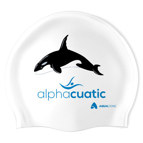 Orca - Alphacuatic (WHT/03)) - Classic Silicone Swimming Cap