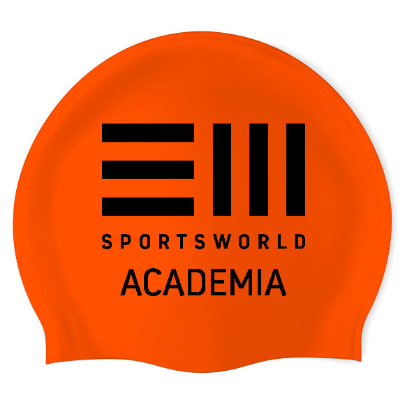 Sports World (ORG/01) - Wrinkle-Free Silicone Swimming Cap