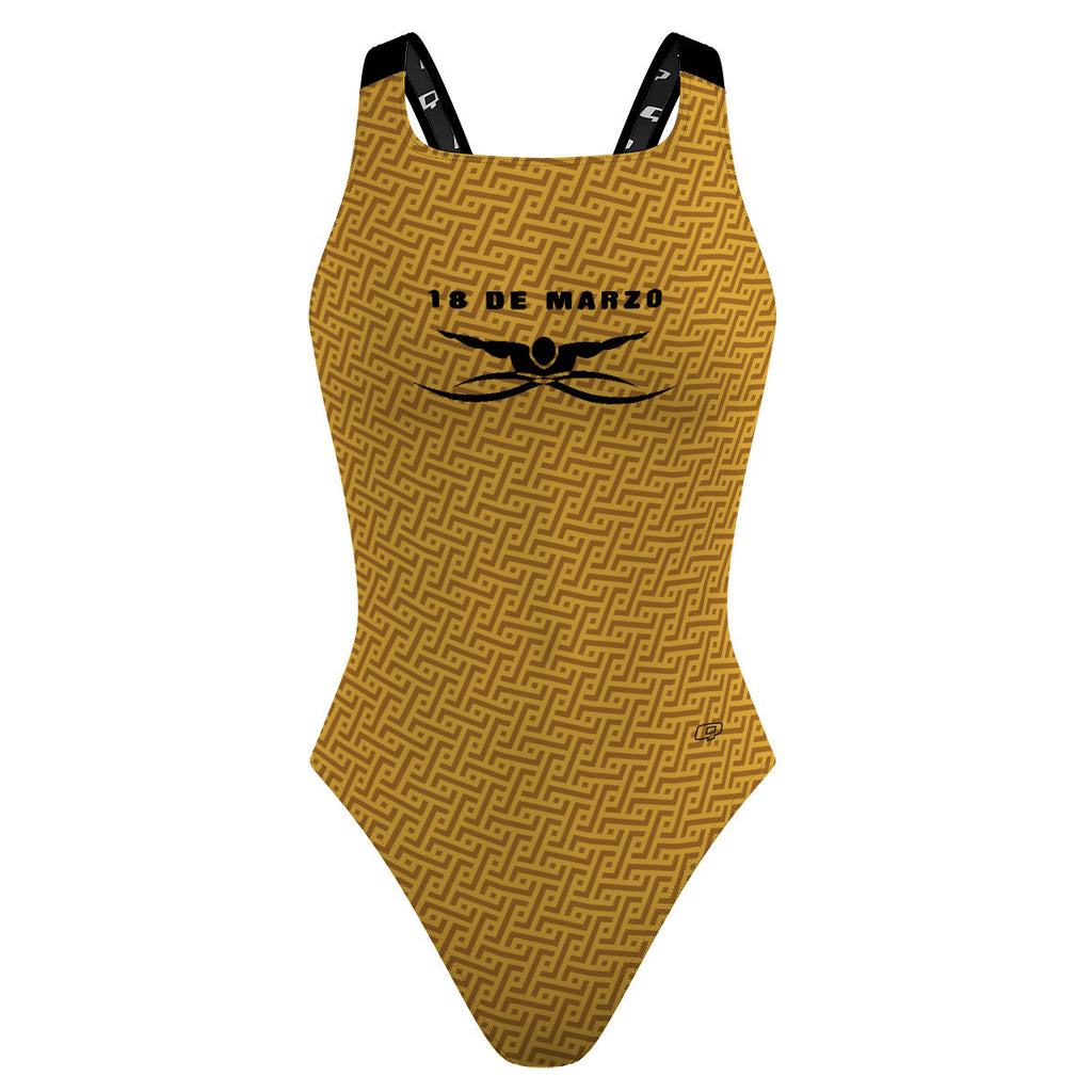 18 de Marzo - Dorado - Classic Strap Swimsuit