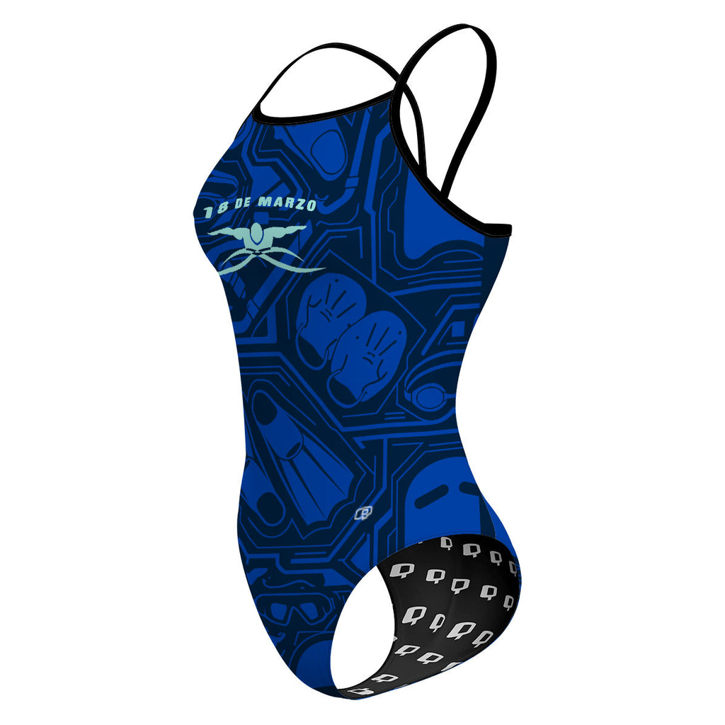 18 de Marzo - Azul - Sunback Tank Swimsuit