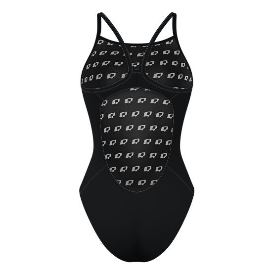 ACUATICA ANIMAS - Solid Skinny Strap Swimsuit - PERSONALIZED