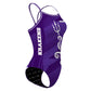 Krakens - Purple - Skinny Strap Swimsuit