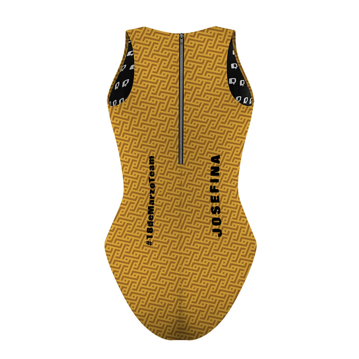 18 de Marzo - Dorado - Women's Waterpolo Swimsuit Classic Cut