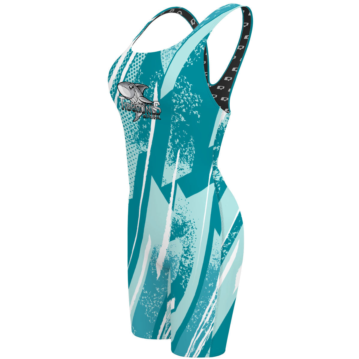 Tiburones de Parral - Classic Strap Long Knee Women Jammer - PERSONALIZED
