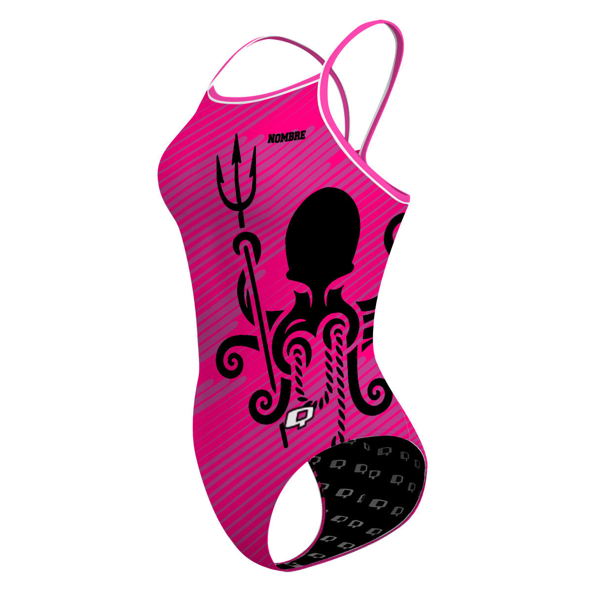 Krakens - Hot Pink - Skinny Strap Swimsuit