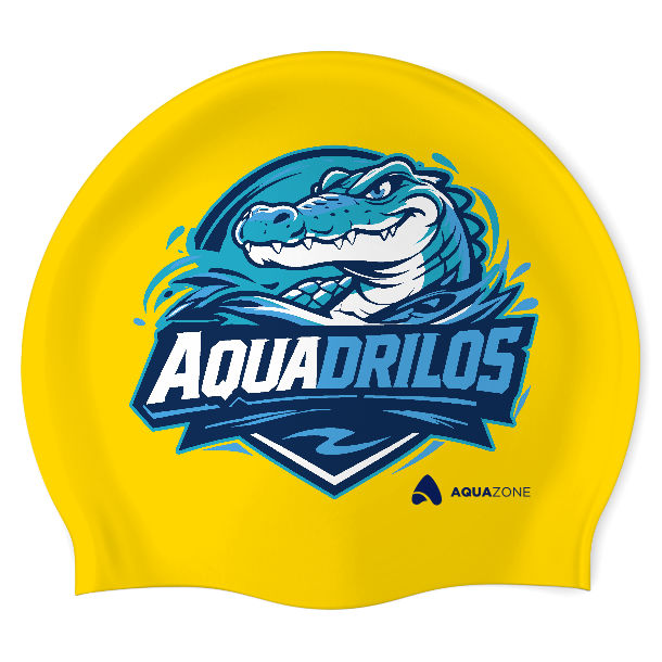 Aquadrilos (YEL/04) - Wrinkle-Free Silicone Swimming Cap
