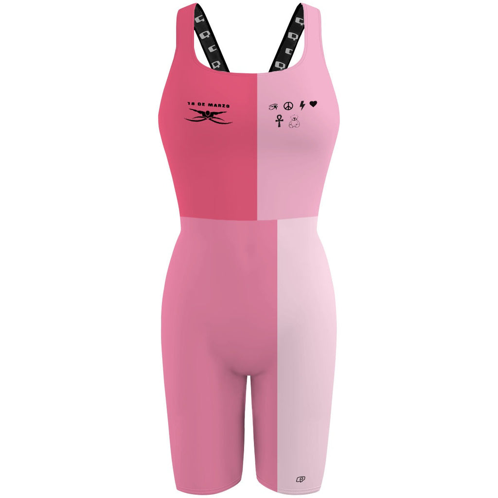 18 de Marzo - Rosa - Classic Strap Long Knee Women Jammer