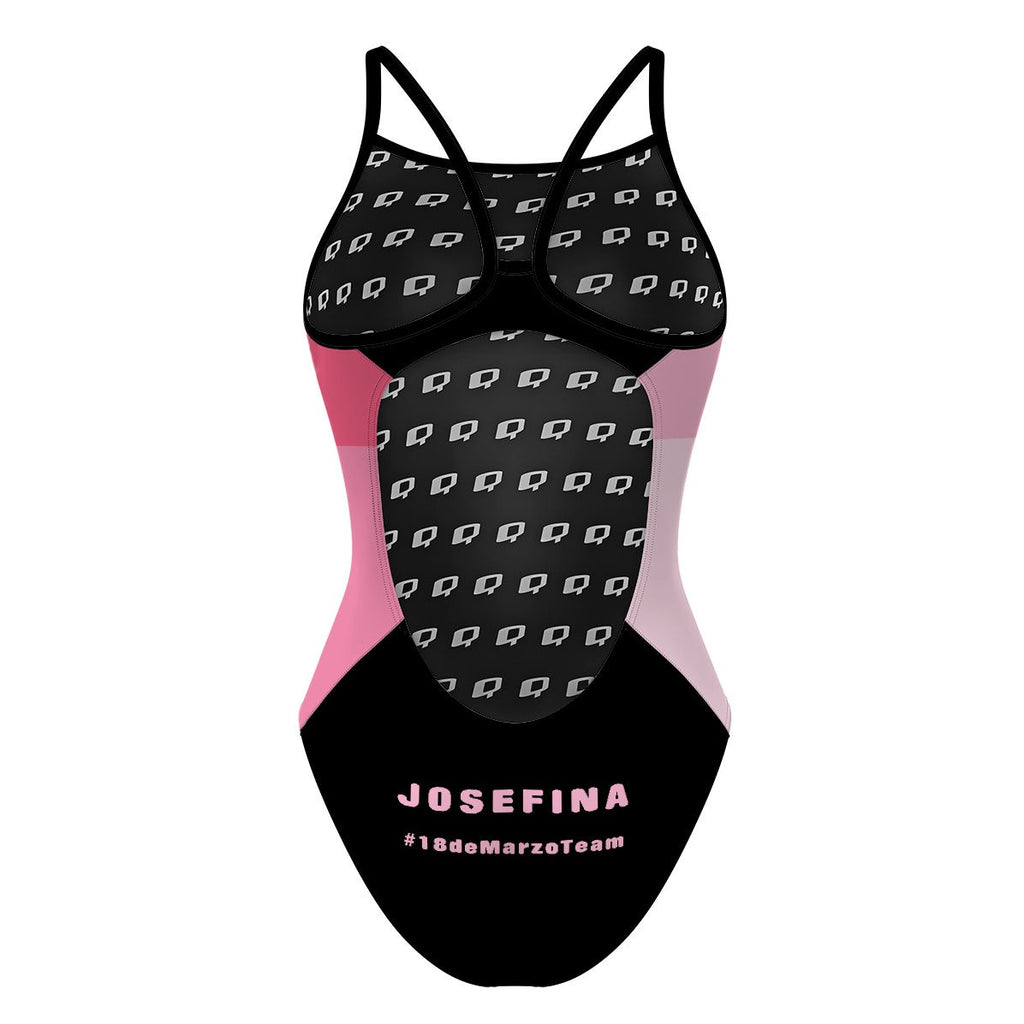 18 de Marzo - Rosa - Skinny Strap Swimsuit