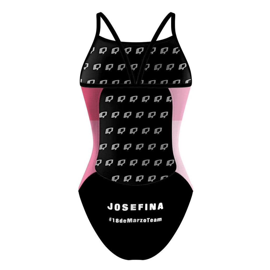 18 de Marzo - Rosa - Sunback Tank Swimsuit