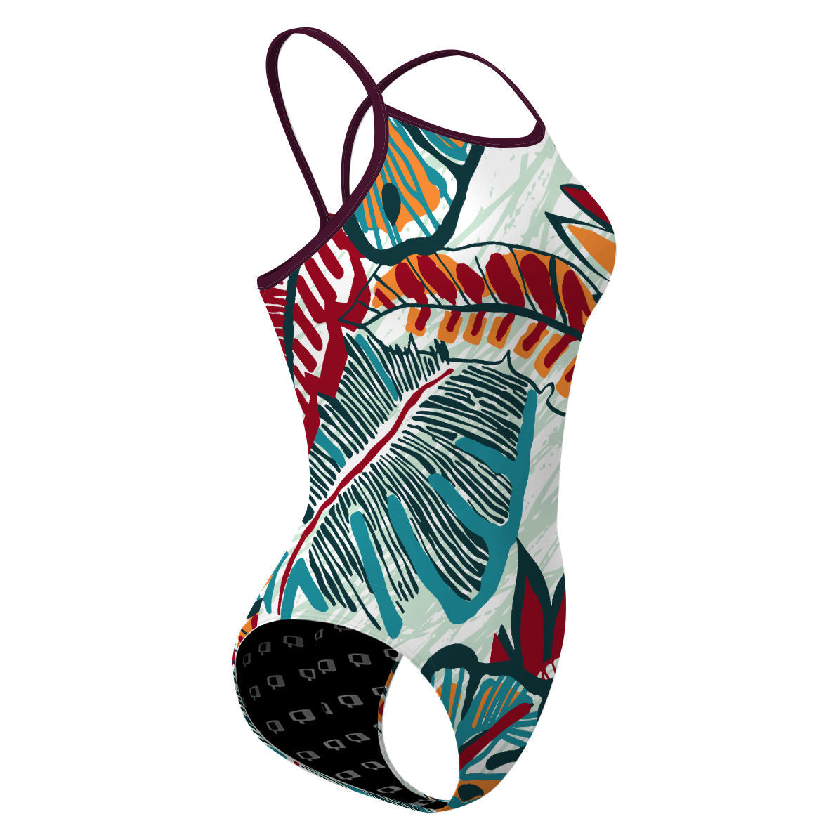 Flower Forest - Skinny Strap Swimsuit