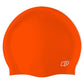 Q - Orange - Wrinkle-Free Silicone Swimming Cap