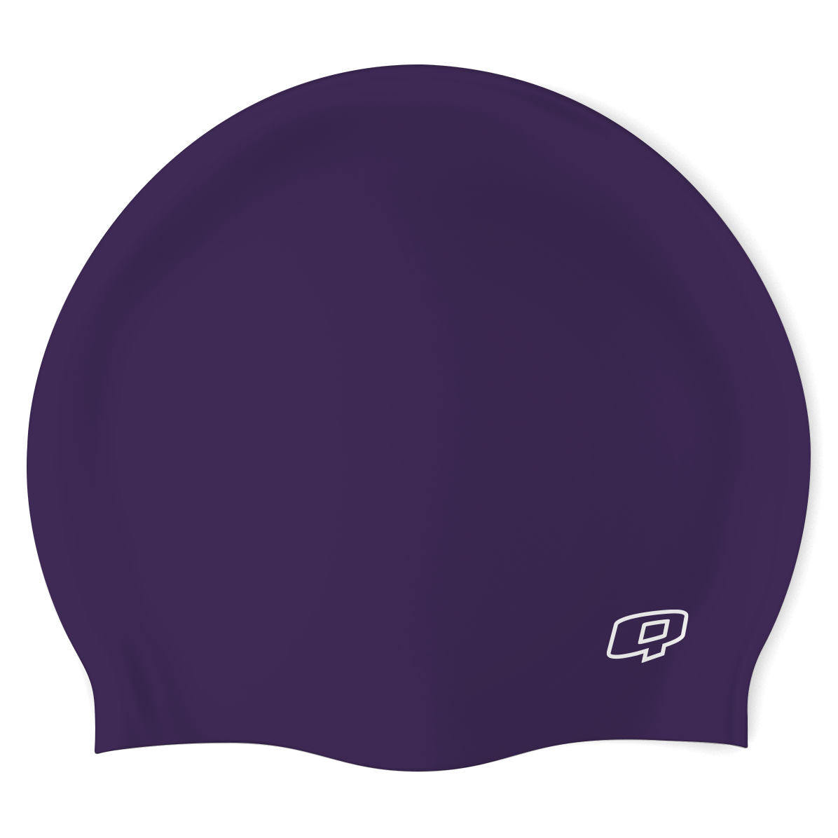 Q - Purple - Wrinkle-Free Silicone Swimming Cap