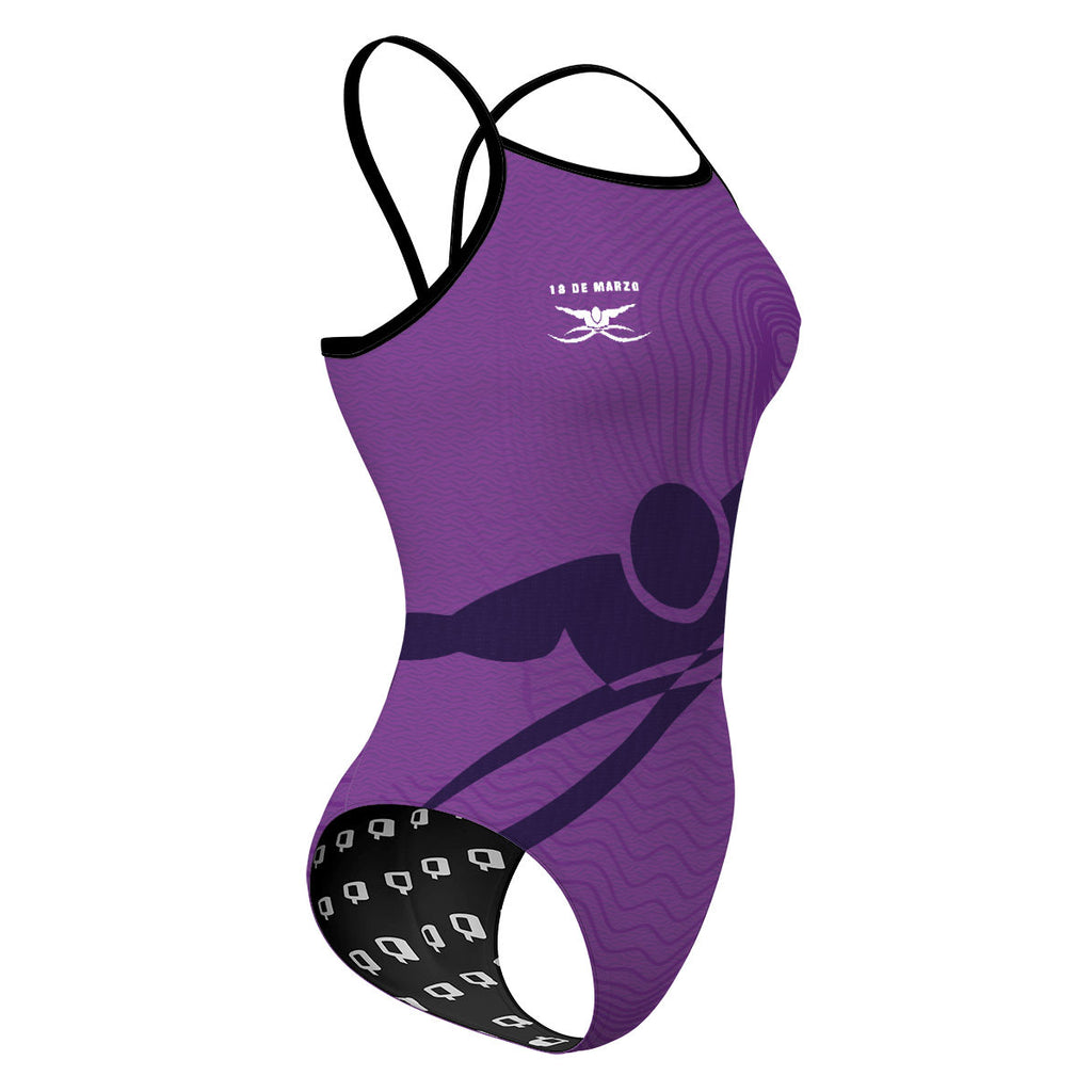 18 de Marzo Team BLK - Sunback Tank Swimsuit