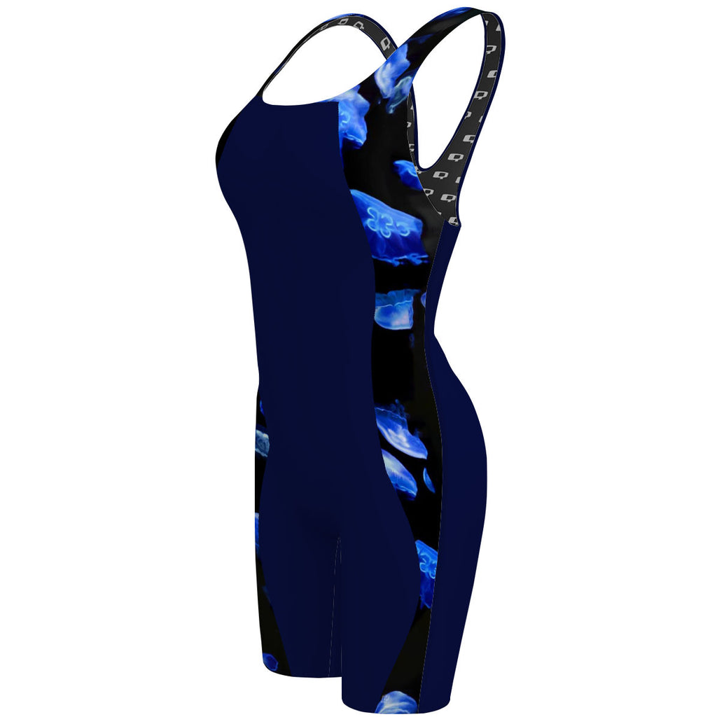 Dance of the Jellies - Costados semi-sublimado - Classic Strap Long Knee Women Jammer
