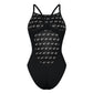 Skinny Strap Negro - Solid Skinny Strap Swimsuit