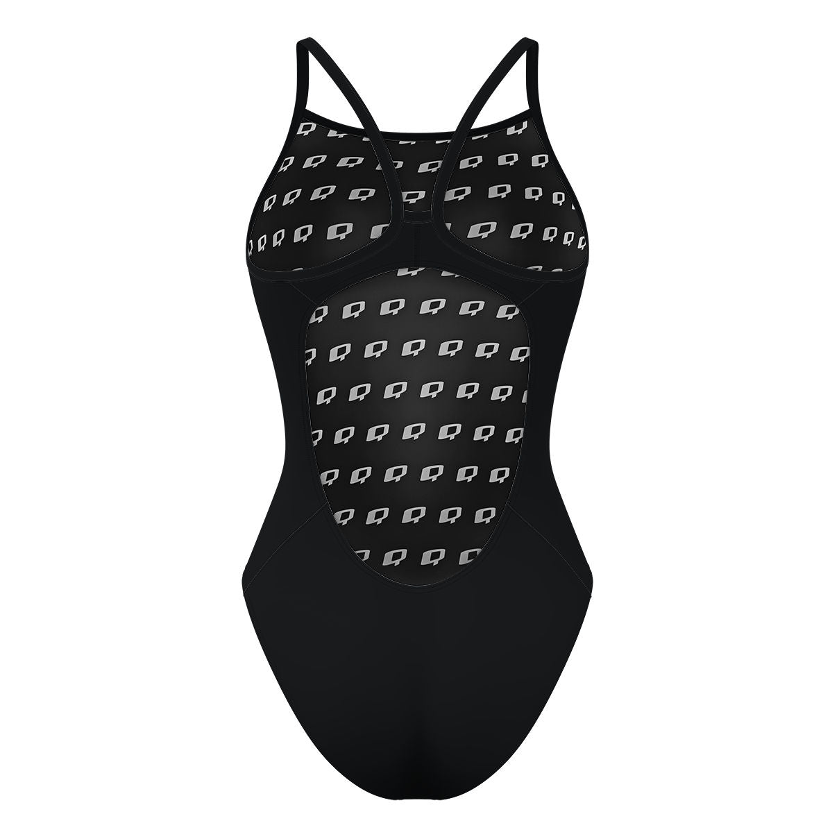 Skinny Strap Negro - Solid Skinny Strap Swimsuit